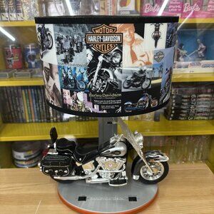 Vtg Harley-Davidson Heritage Softail Table Lamp Night Light With Sound 2004